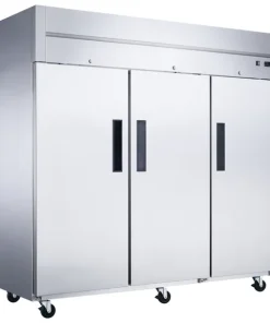 DUKERS D83AF Commercial 3-Door Top Mount Freezer in Stainless Steel