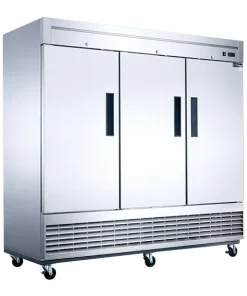 DUKERS D83R 3-Door Commercial Refrigerator in Stainless Steel